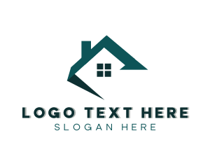 Roofing - House Real Estate logo design