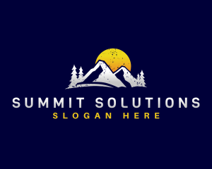 Mountain Sun Summit logo design