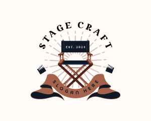 Theater - Movie Director Chair logo design