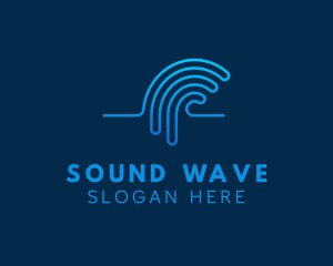 Audio Sound Wave logo design