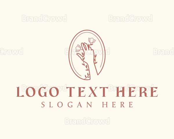 Botanical Flora Hand Logo