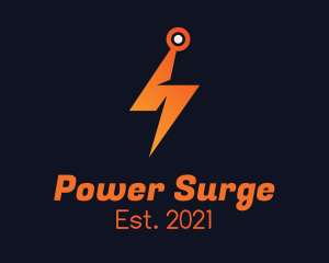 Surge - Circuit Thunder Camera logo design
