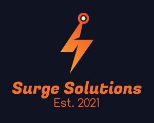 Surge - Circuit Thunder Camera logo design