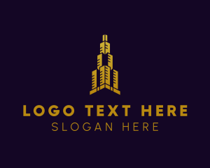 Architecture - Modern Industrial Tower logo design