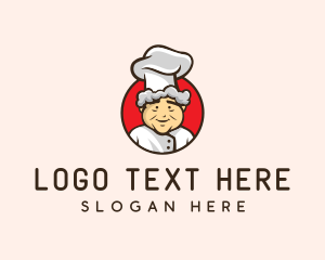 Diner - Grandmother Chef Cook logo design