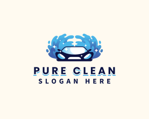 Car Wash Splash Cleaning logo design