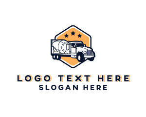 Contractor - Cement Mixer Equipment logo design