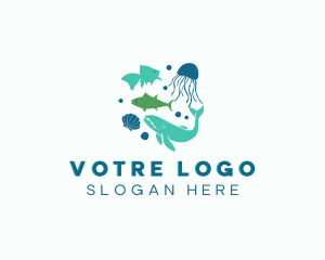 Animals - Underwater Marine Animals logo design