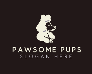 Dog Poodle Grooming logo design