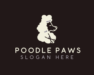 Dog Poodle Grooming logo design