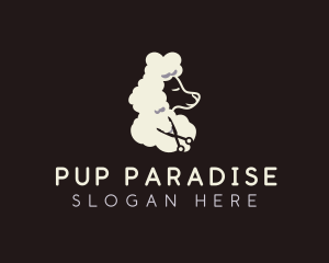 Dog Poodle Grooming logo design