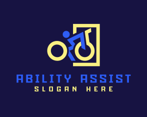Handicap - Para-Cycling Disability Sport logo design