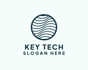 Wave Globe Tech logo design