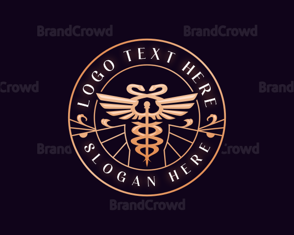 Health Hospital Caduceus Logo