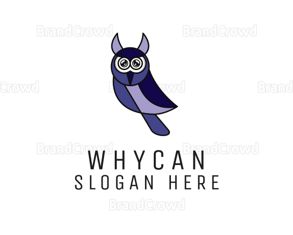 Modern Owl Wildlife Logo