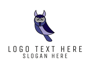 Nocturnal - Modern Owl Wildlife logo design