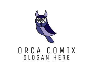 Modern Owl Wildlife Logo