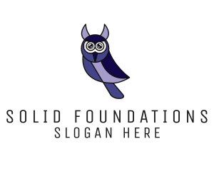 Modern Owl Wildlife Logo