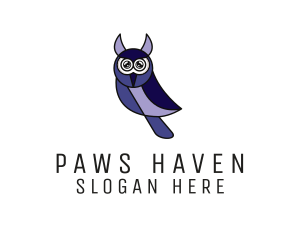 Modern Owl Wildlife logo design