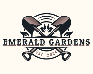 Garden Shovel Landscaping logo design