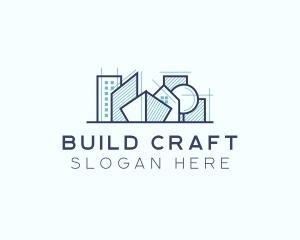 Architecture Blueprint Building logo design