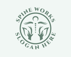 Spine - Green Spine Chiropractor logo design