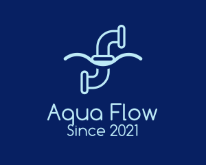 Flow - Water Pipe Repair logo design