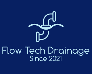 Drainage - Water Pipe Repair logo design