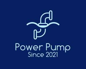 Pump - Water Pipe Repair logo design