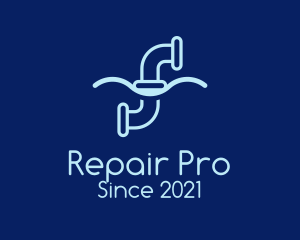 Water Pipe Repair  logo design