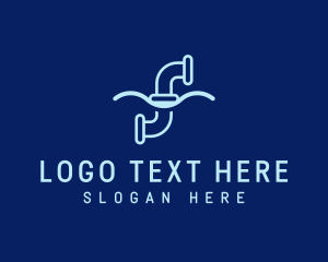 Flow - Water Pipe Repair logo design