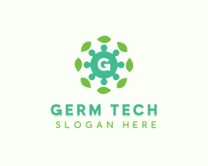 Virus Leaves Germs logo design