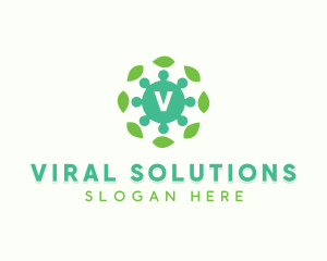 Virus - Virus Leaves Germs logo design