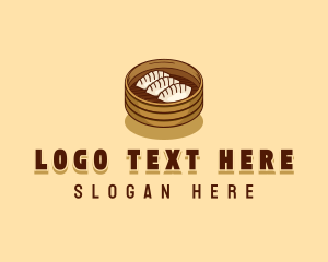 Steamed Bun - Steamed Dumpling Snack logo design