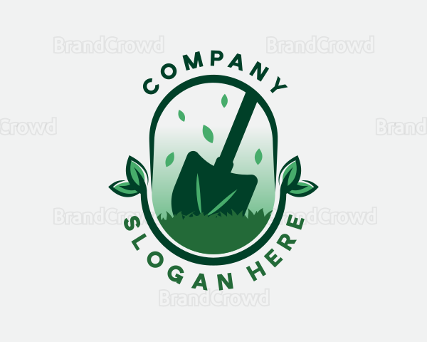 Garden Shovel Landscaping Logo