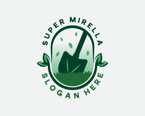 Garden Shovel Landscaping Logo