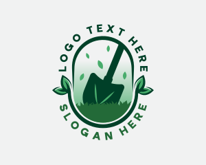 Eco - Garden Shovel Landscaping logo design