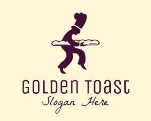 Toast - French Baguette Patisserie Baker logo design