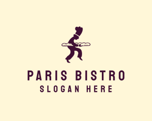 French Restaurant - French Baguette Patisserie Baker logo design