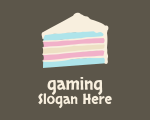 Blue Pink Layer Cake Logo