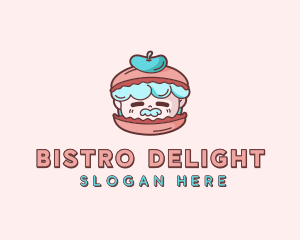 Macaron Pastry Restaurant logo design