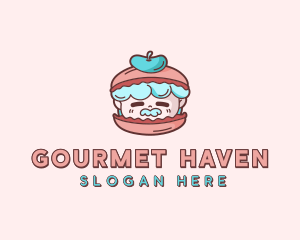 Macaron Pastry Restaurant logo design