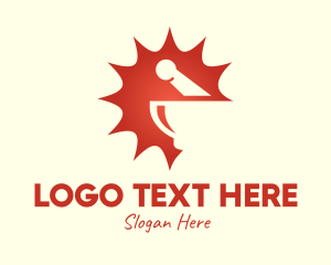 Mixing Bowl - Red Mortar & Pestle logo design