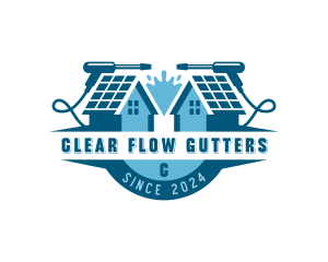 Roof Gutter Cleaner logo design