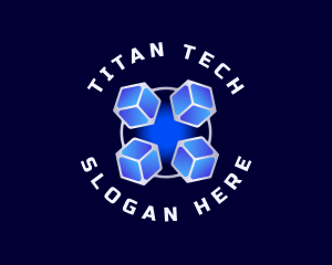 Tech Cube Cluster logo design