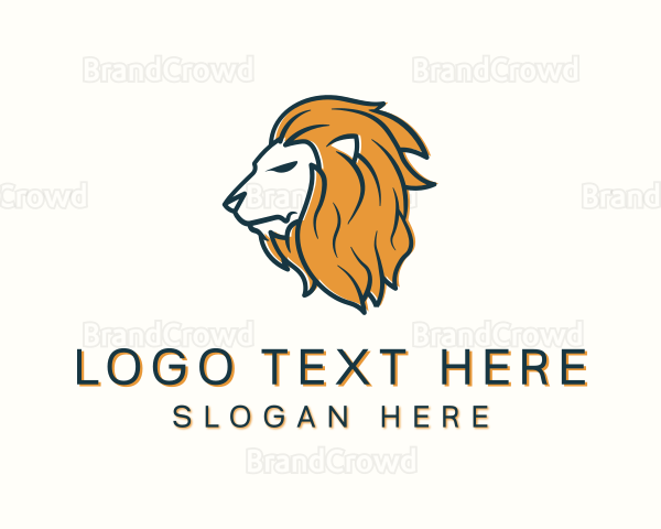 Modern Lion Head Logo