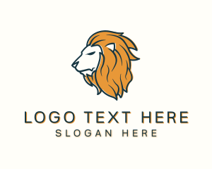 Savanna - Modern Lion Head logo design