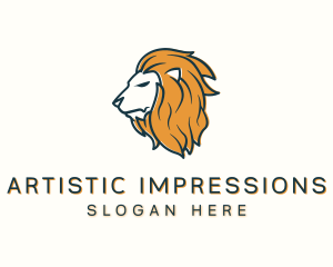 Modern Lion Head logo design