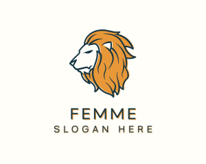 Modern Lion Head logo design