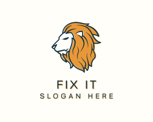 Modern Lion Head logo design